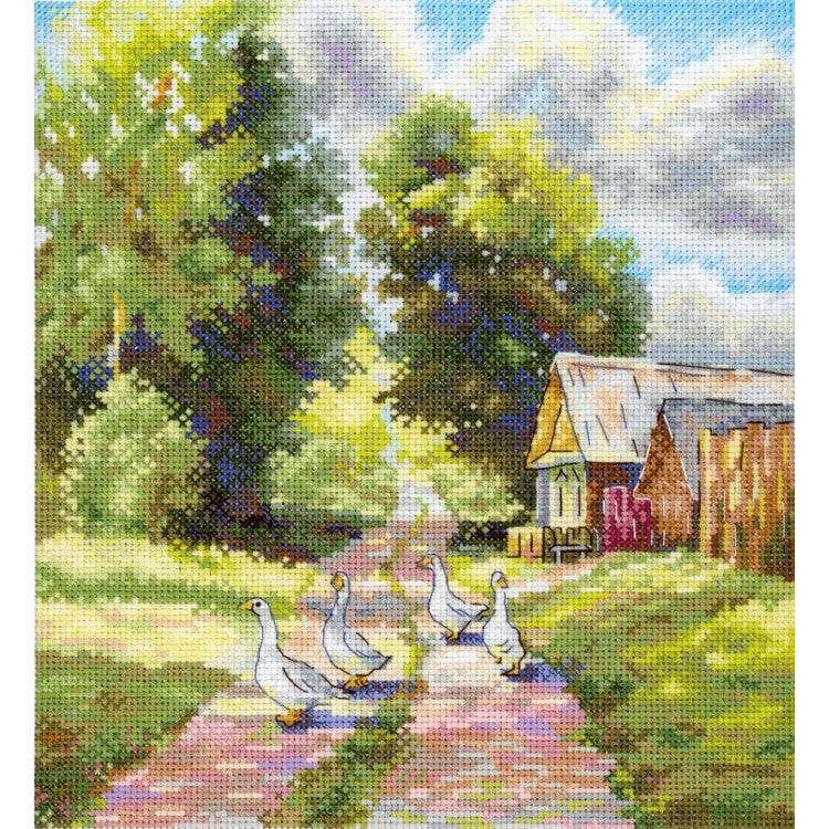 "On a country road" 22*20 cm SNV-1001 Cross stitch kit