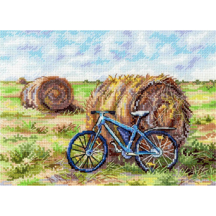 Cross stitch kit "The Journey of a Bicycle" 15*20 cm SNV-1007