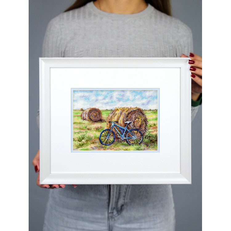 Cross stitch kit "The Journey of a Bicycle" 15*20 cm SNV-1007