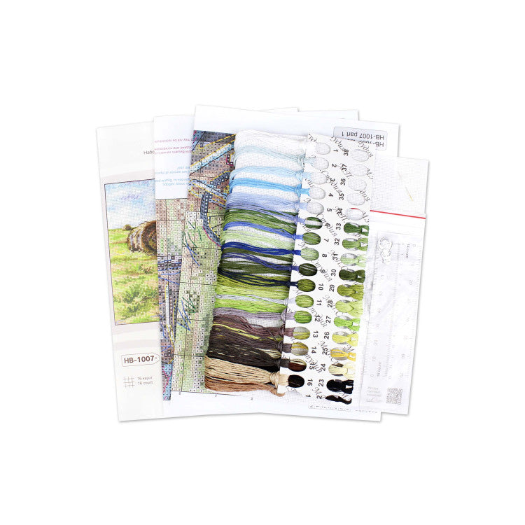 Cross stitch kit "The Journey of a Bicycle" 15*20 cm SNV-1007