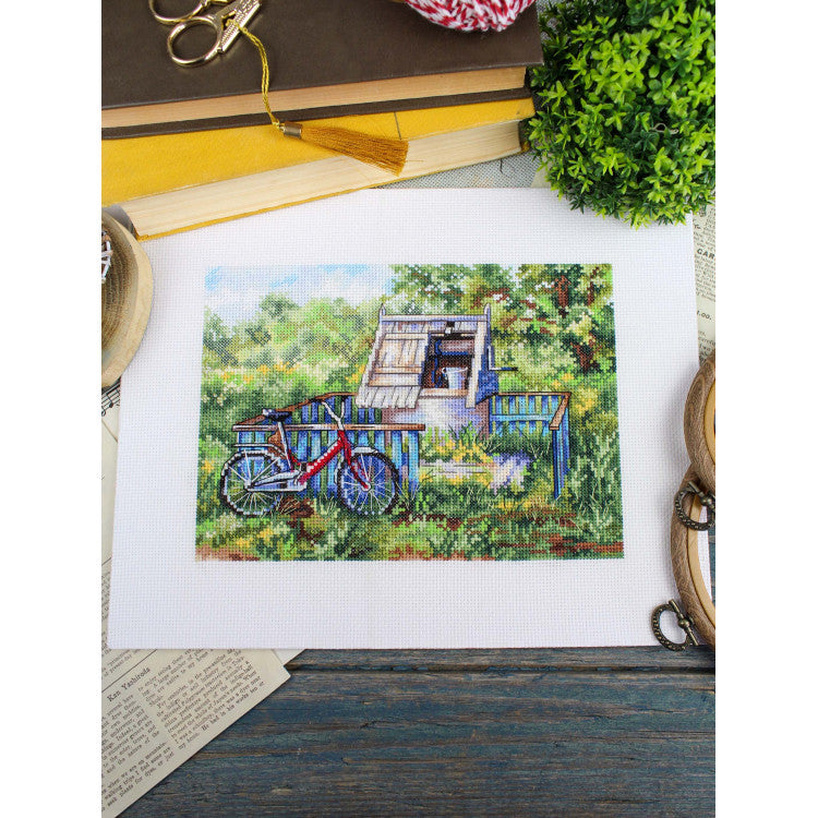 Cross stitch kit "Well water" 15*20 cm SNV-1008