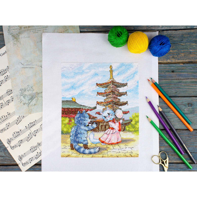 "Graceful dance" 25*20 cm SNV-1013 Cross stitch kit