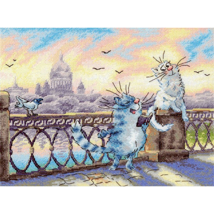 "On the river bank" 25*20 cm SNV-1014 Cross stitch kit
