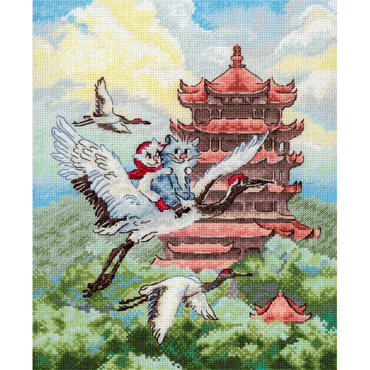 "Air travel" 25*20 cm SNV-1016 Cross stitch kit