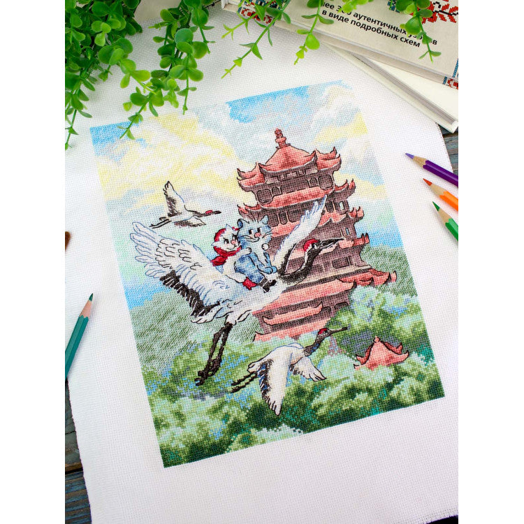 "Air travel" 25*20 cm SNV-1016 Cross stitch kit