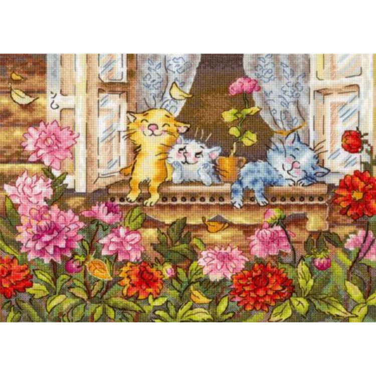 "Carefree childhood" 19*25 cm SNV-1017 Cross stitch kit