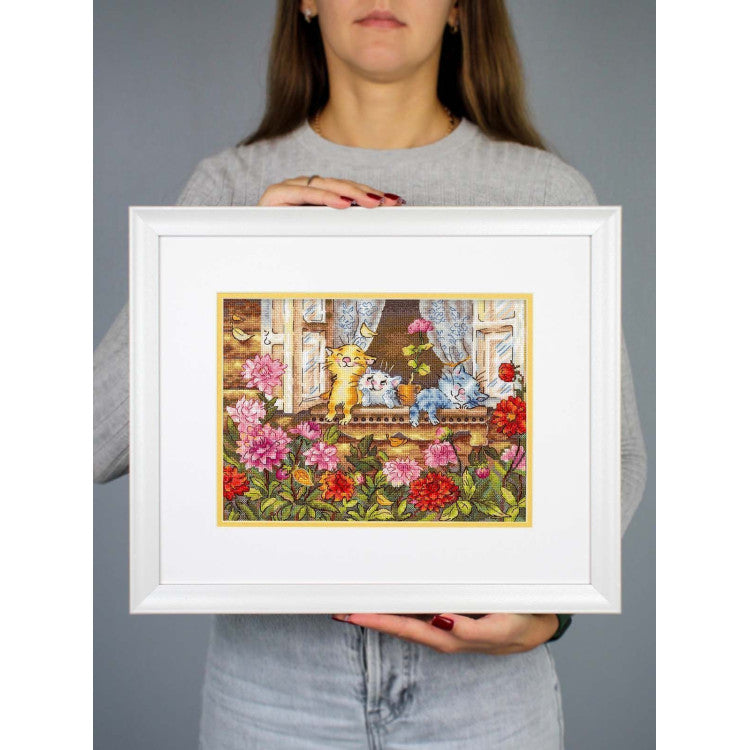 "Carefree childhood" 19*25 cm SNV-1017 Cross stitch kit