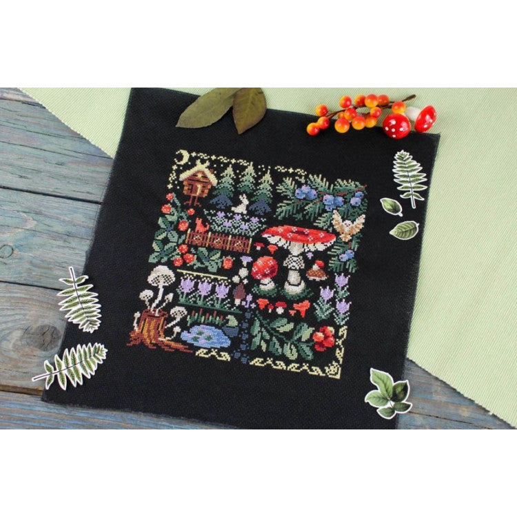 Cross-stitch kit "Sampler. Mysterious forest" SNV-889