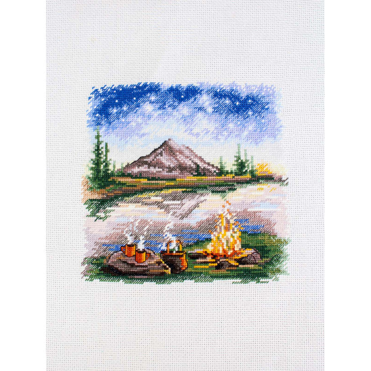 CROSS STITCH KIT "UNDER THE STARRY SKY" 16*16 CM SNV-955