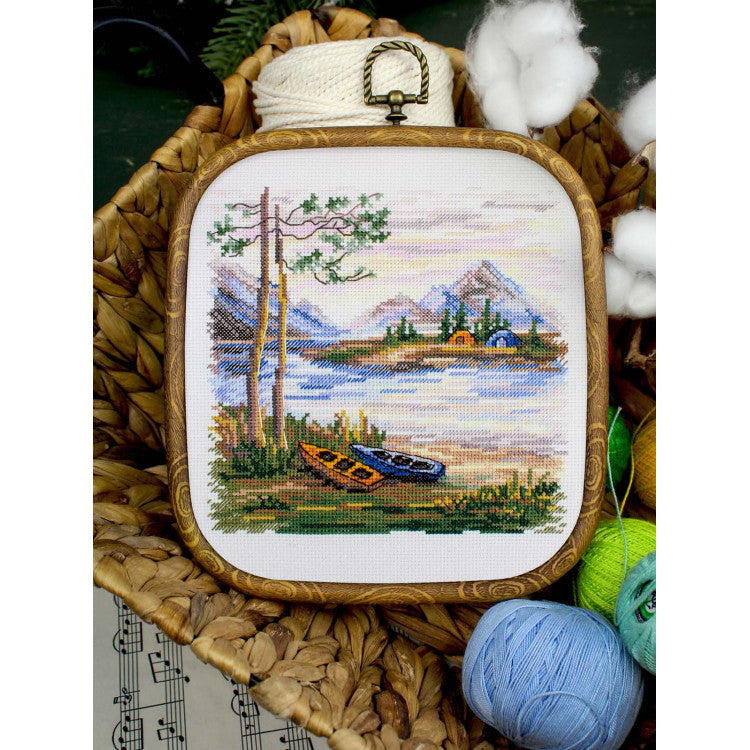 CROSS STITCH KIT "OVERNIGHT STAY IN NATURE" 16*16 CM SNV-956