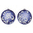 Cross stitch kit "Sapphire Radiance" Christmas Ornament" 10 x 9 cm SR-1319