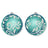Cross stitch kit "Emerald Radiance" Christmas Ornament" 10 x 9 cm SR-1320