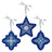 Cross stitch kit "Frosty stars. Set of 3" ST-1100