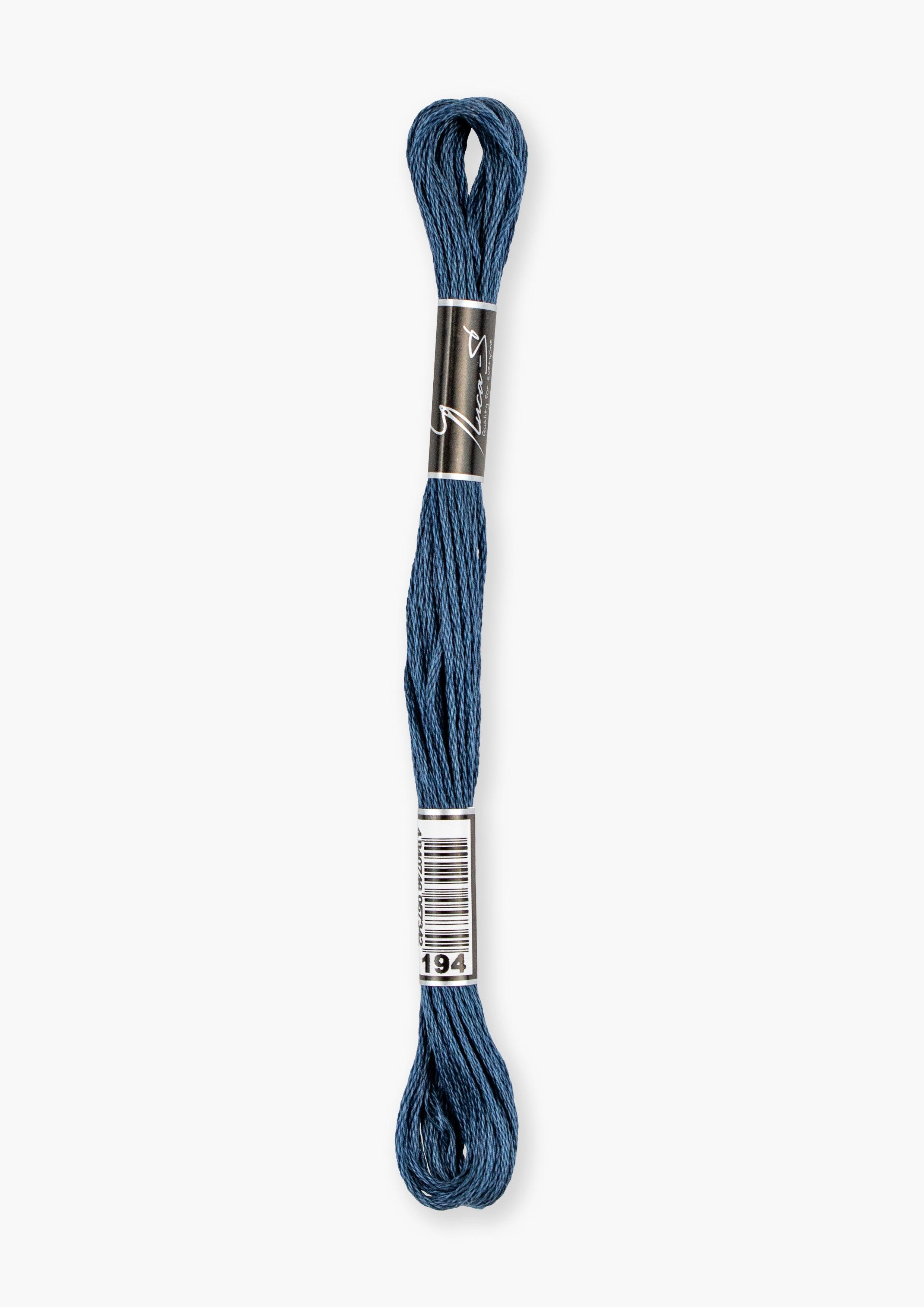 Luca-S Stranded Cotton Thread 194 / DMC 930 / Anchor 1035 – The Craft ...