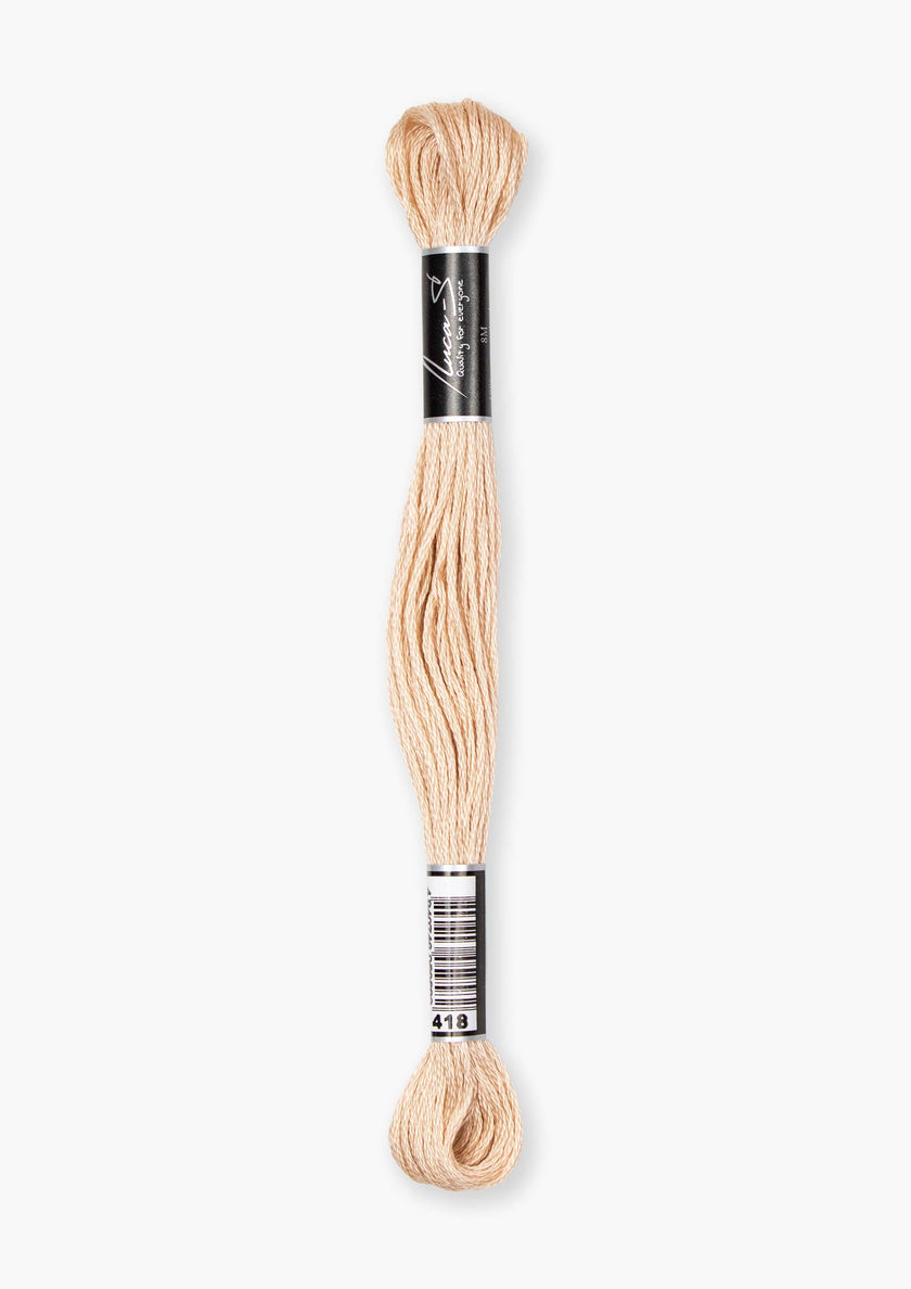 Luca-S Stranded Cotton Thread 418 / DMC 950 / Anchor 880 – The Craft ...